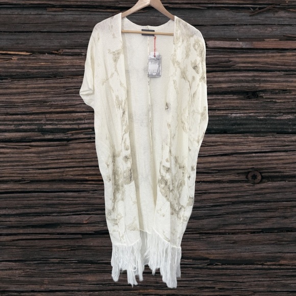 Wooden Ships Cream Cardigan Lightweight Knit - Picture 1 of 5